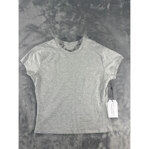 Better Together Womens Heather Gray Crewneck Short Sleeve T-Shirt Large NWT